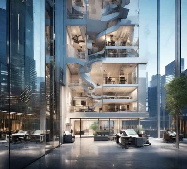 商业场景下商贸大楼平面设计案例解析