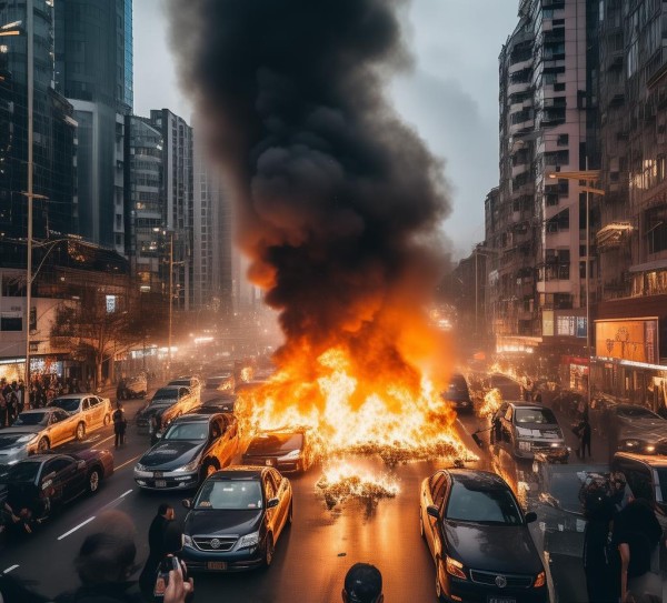 成都商贸城汽车自燃危机折射